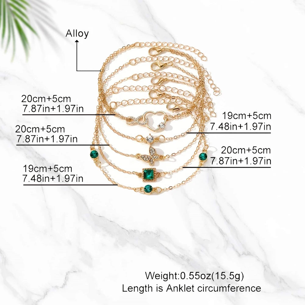 Celestial Charm 5-Piece Bracelet Set