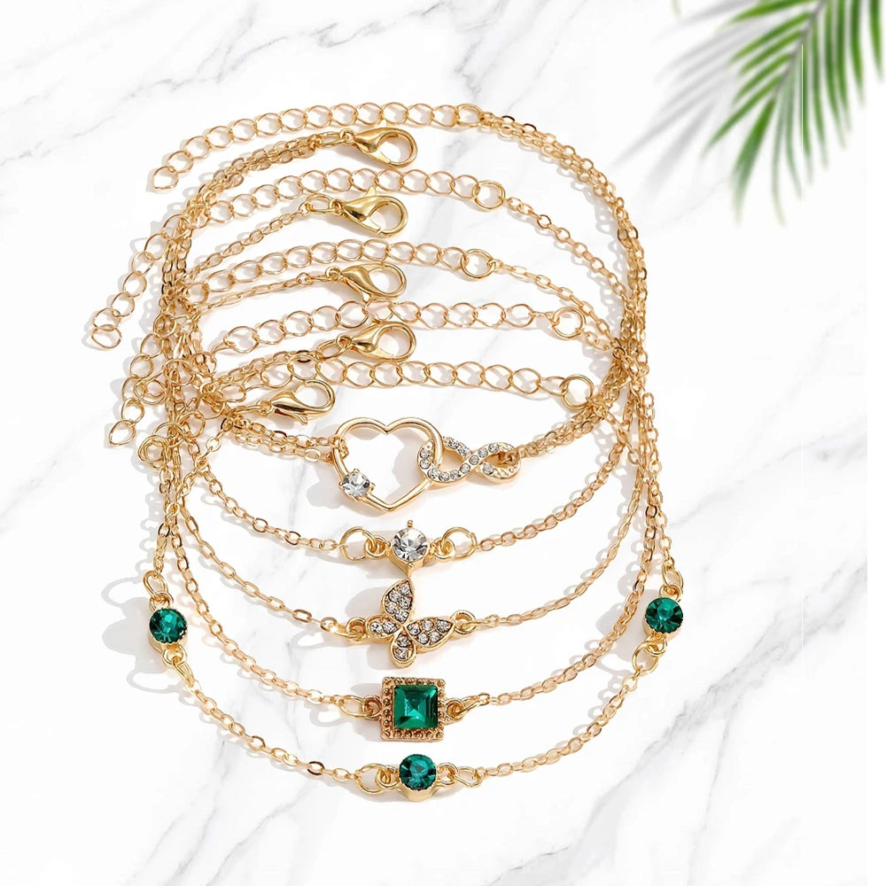 Celestial Charm 5-Piece Bracelet Set
