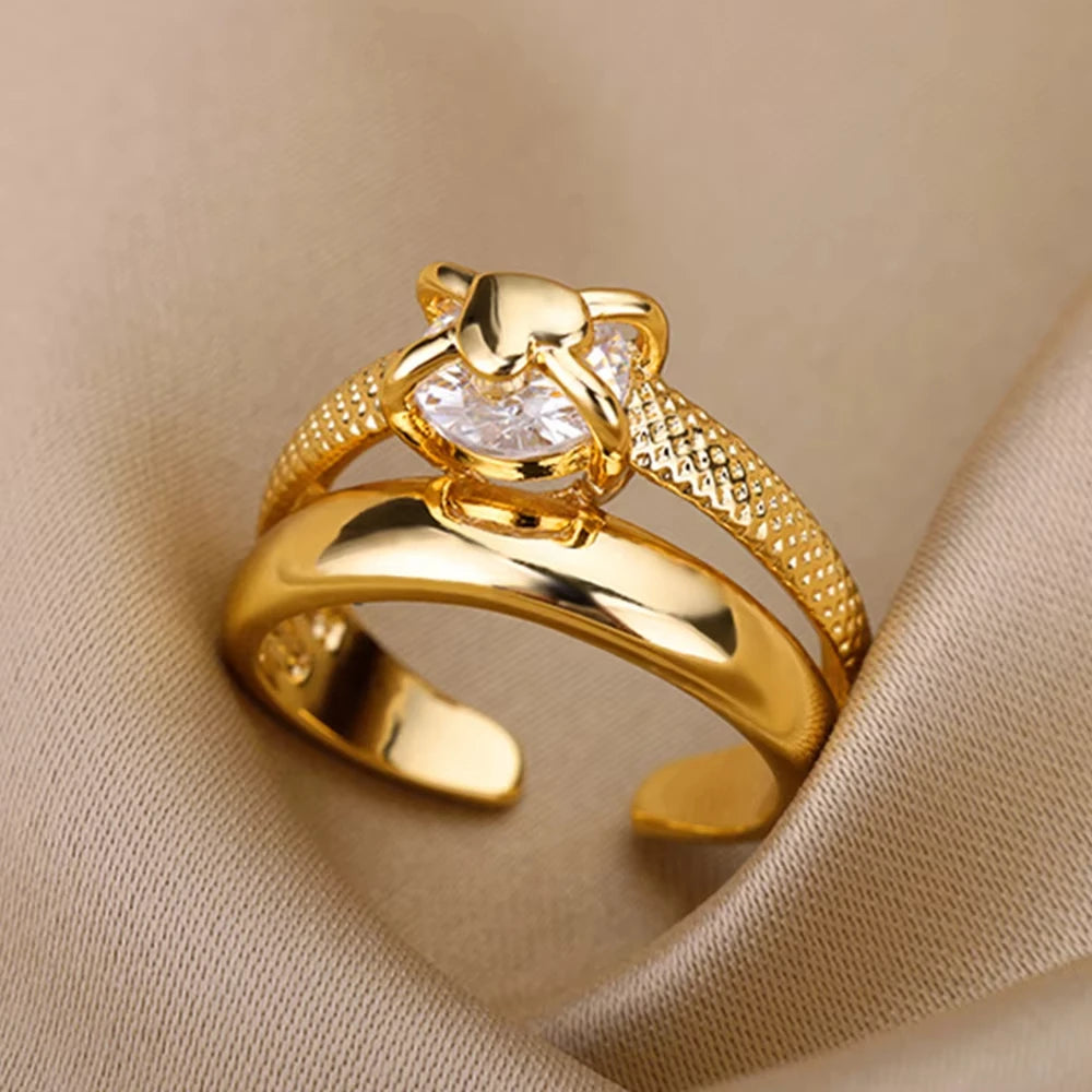 Solenne Gold Ring