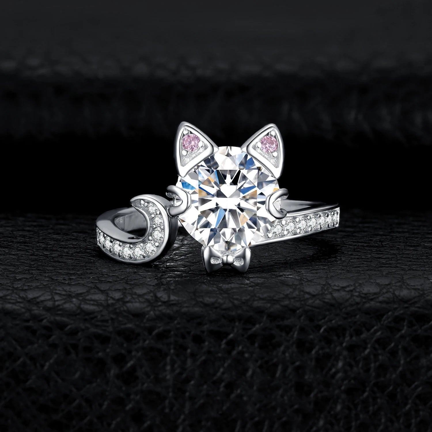 Whisker & Gem Cat Ring