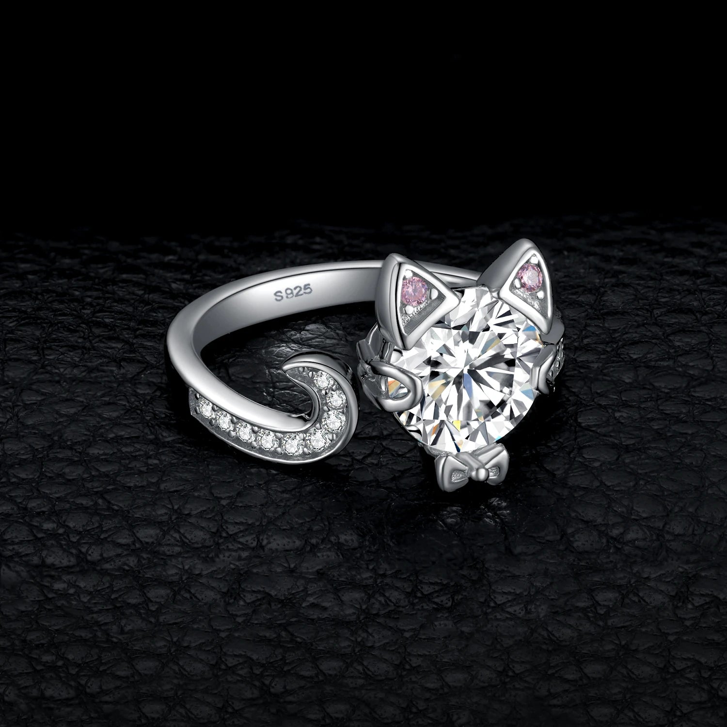 Whisker & Gem Cat Ring