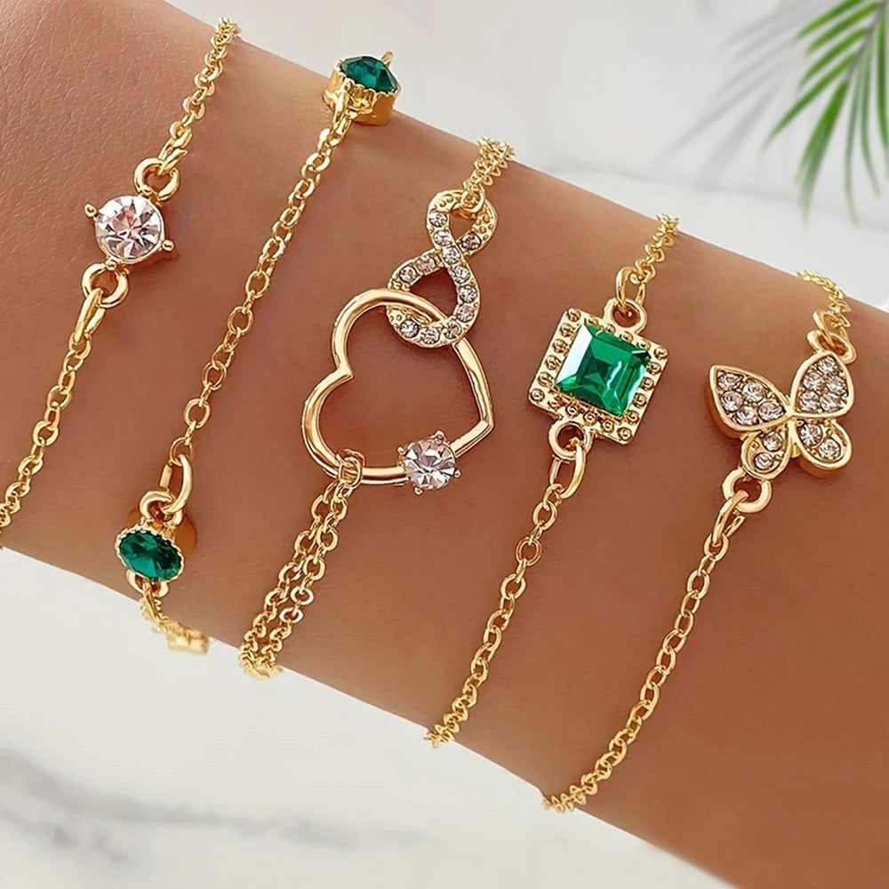 Celestial Charm 5-Piece Bracelet Set