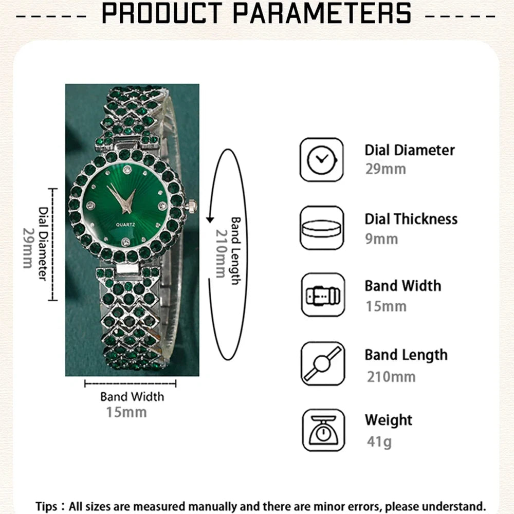 Celestial Heart Elegance Watch & Jewelry Set