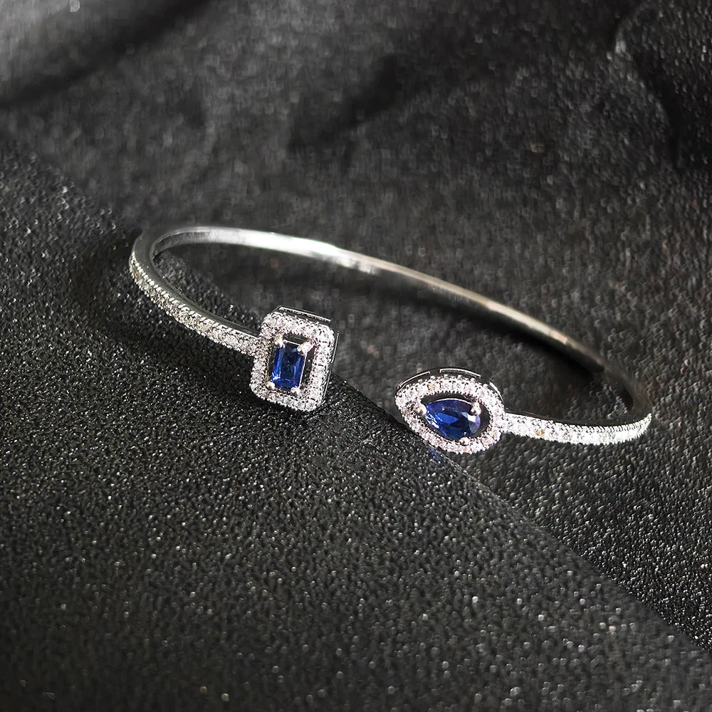 Vipera Geometric Open Cuff Bangle