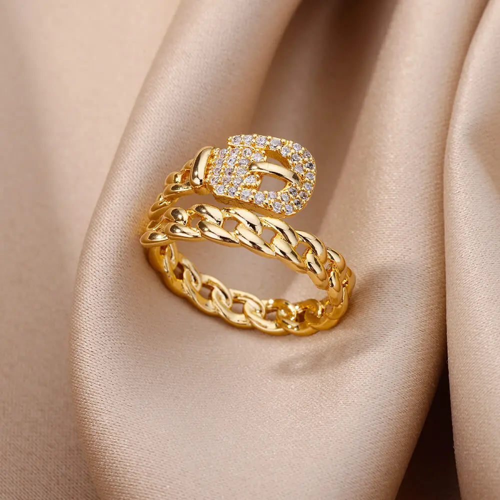Solenne Gold Ring