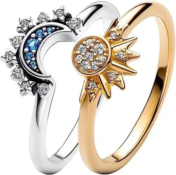 Sun & Moon Eternal Bond Ring Set