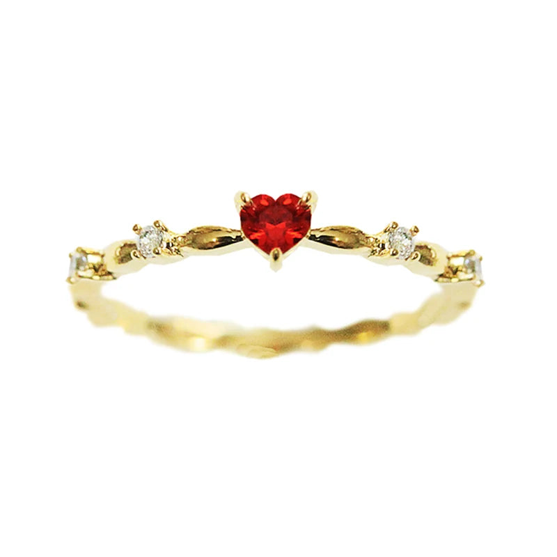Crimson Heart Ring
