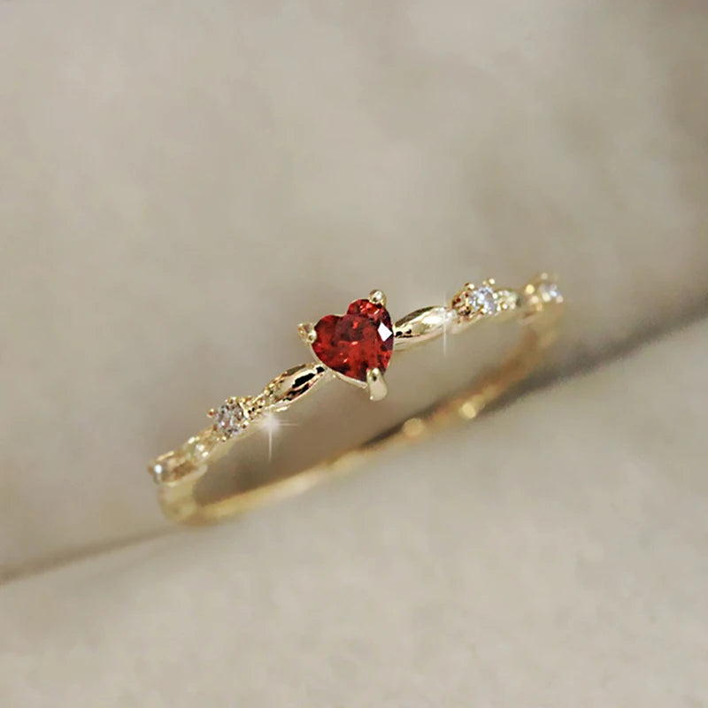 Crimson Heart Ring