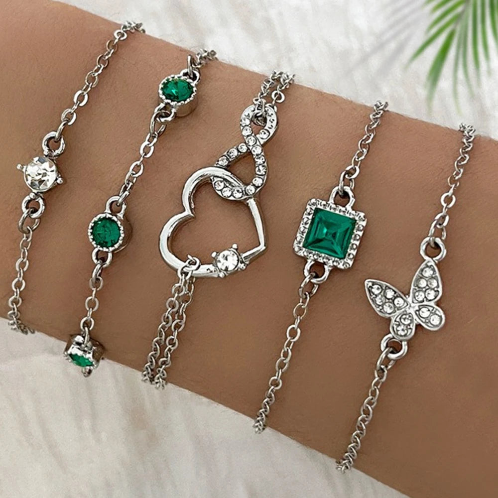 Celestial Charm 5-Piece Bracelet Set